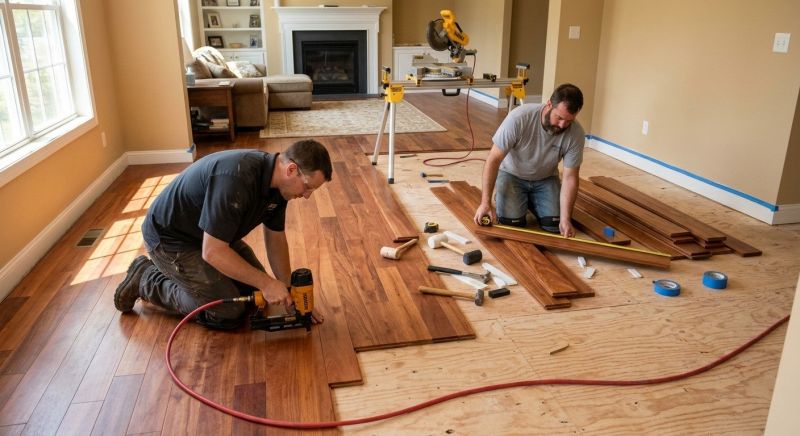 Cherry Floor Installation in Conifer, CO