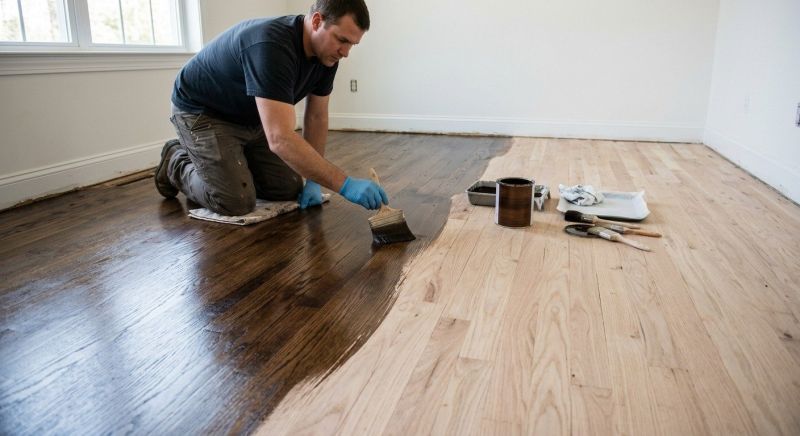 Hardwood Floor Staining in Aurora, CO