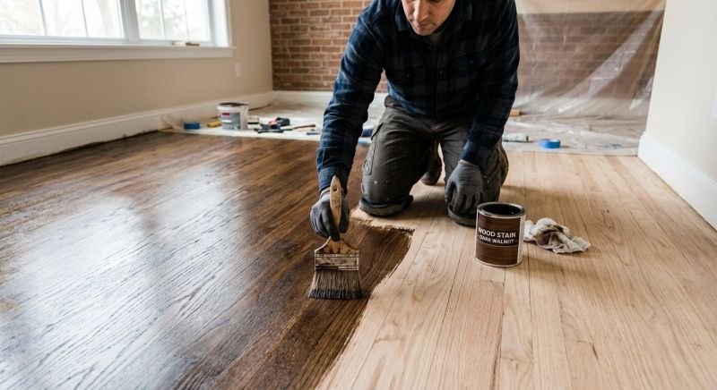 Hardwood Floor Staining in Black Hawk, CO