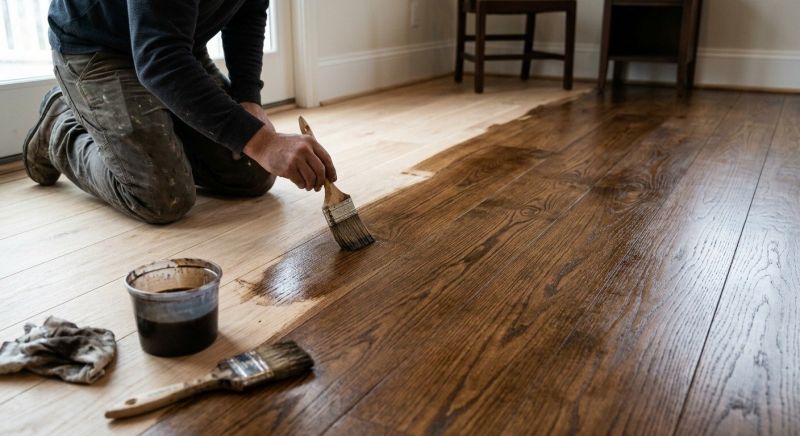 Hardwood Floor Staining in Conifer, CO