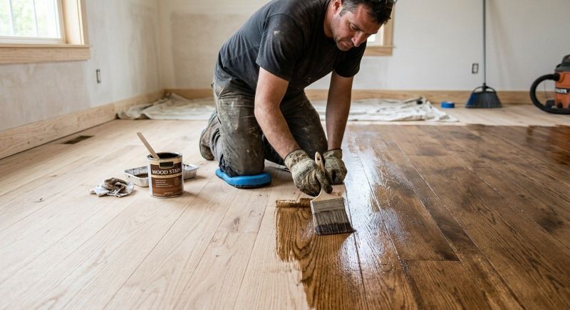Hardwood Floor Staining in Firestone, CO