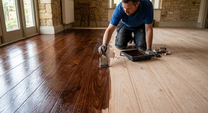 Maple Floor Staining in Arvada, CO