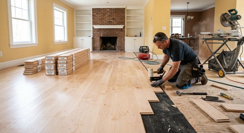 Maple Flooring Installation in Nederland, CO