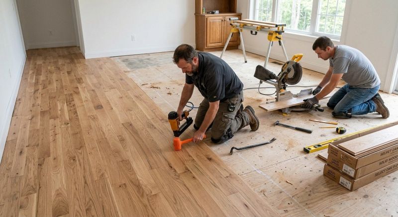 Oak Floor Installation in Aurora, CO