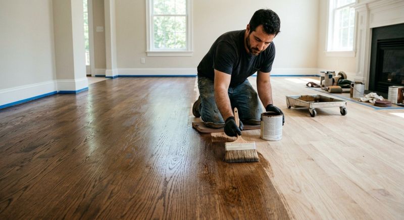 Oak Floor Staining in Arvada, CO