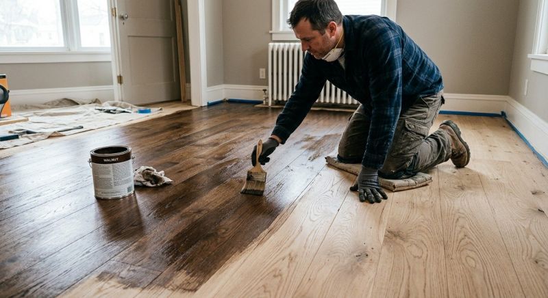 Walnut Floor Staining in Arvada, CO